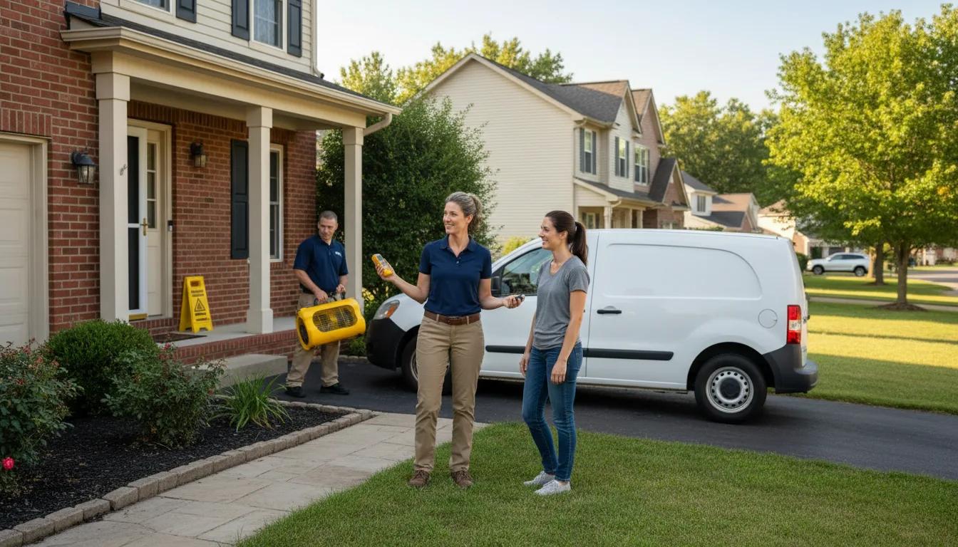 Residential water damage restoration in Haynesville, LA